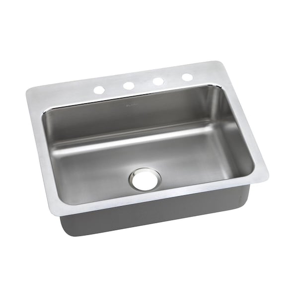 Pacemaker Stainless Steel 27 X 22 X 7-1/2 Single Bowl Dual Mount Sink